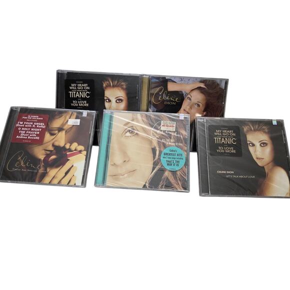 NEW Lot 5 Celine Dion CDs All The Way Lets Talk About Love Special Times Titanic - Picture 1 of 9